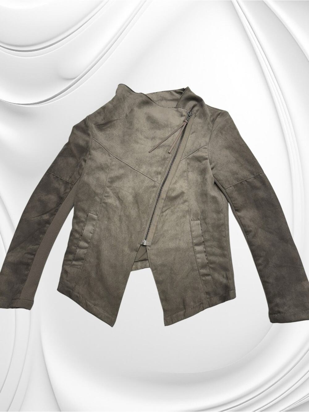DIVIDED / H&M Women’s 4 Gray Faux Suede Jacket